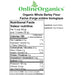 Organic Whole Barley Flour Nutritional Facts