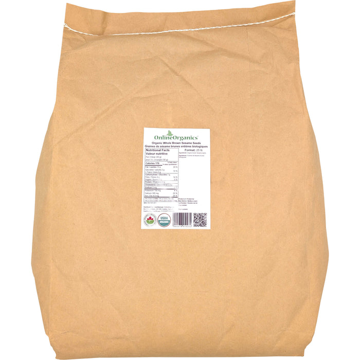 Organic Whole Brown Sesame Seeds
