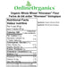 Organic Whole Wheat "Khorasan" Flour Nutritional Facts