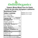 Organic Whole Wheat Flour for Pastry Nutritional Facts