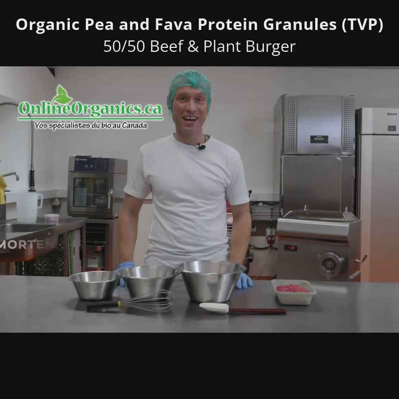 Recipe for Organic Beef and Plant Burgers
