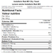 Non-Organic Instaferm Red #01 Dry Yeast Nutritional Facts