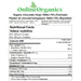 Organic Chocolate Chips 1000ct 70% (Certified Fairtrade) Nutritional Facts