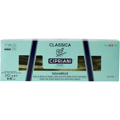 Organic Cipriani "Taglairelle" Egg & Spinach Pasta