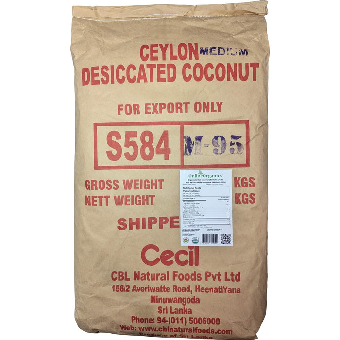 Organic Grated Coconut (Medium)