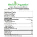 Organic Grated Coconut (Medium) Nutritional Facts