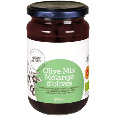 Organic Mixed Whole Olives (Green & Kalamata)