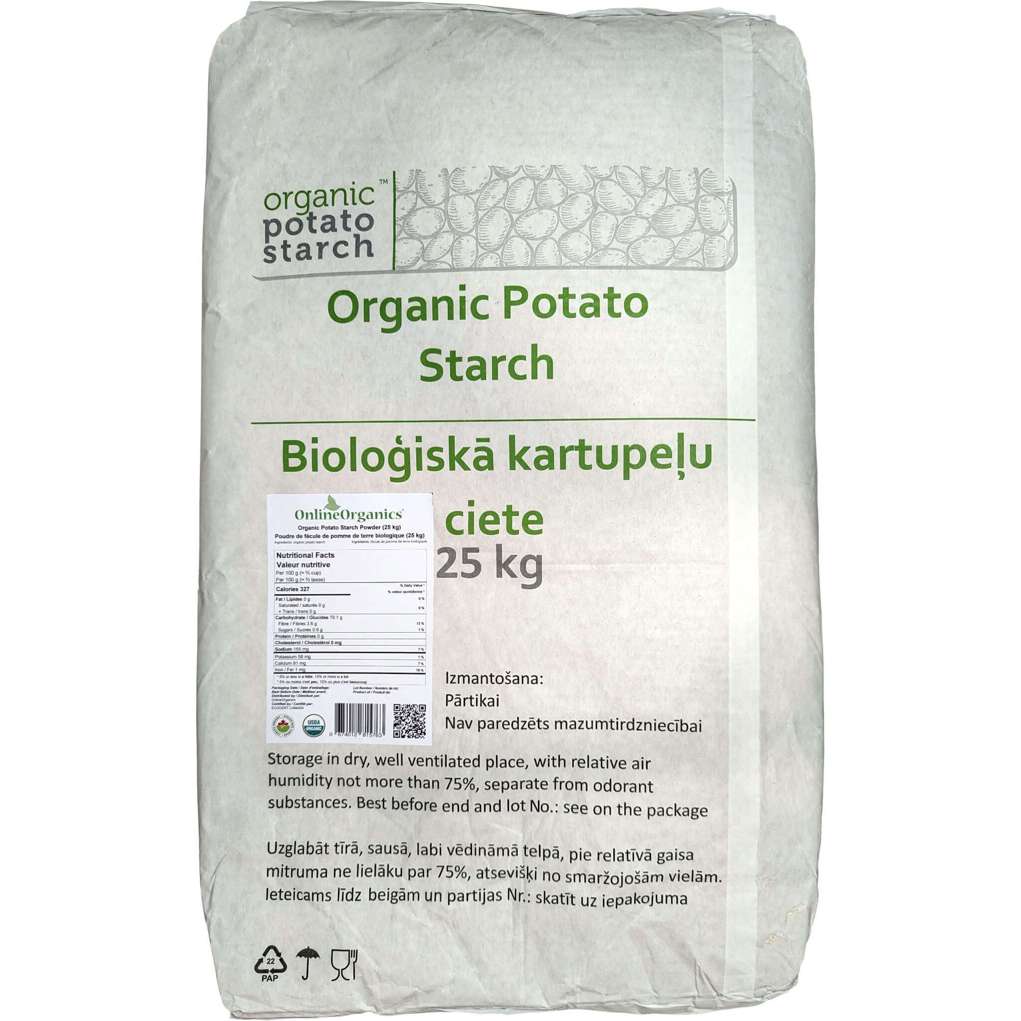 Organic Potato Starch Powder —