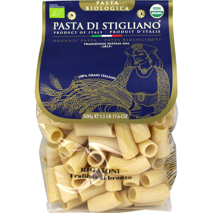 Organic ''Rigatoni'' Durum Wheat Pasta