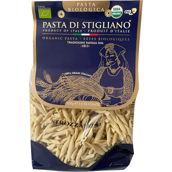 Organic ''Strozzapreti'' Durum Wheat Pasta