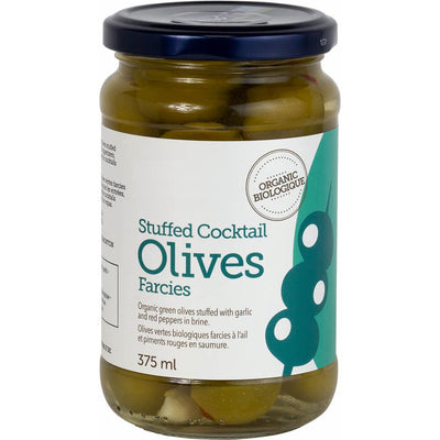 Organic Stuffed Olives (Red Peppers & Garlic)