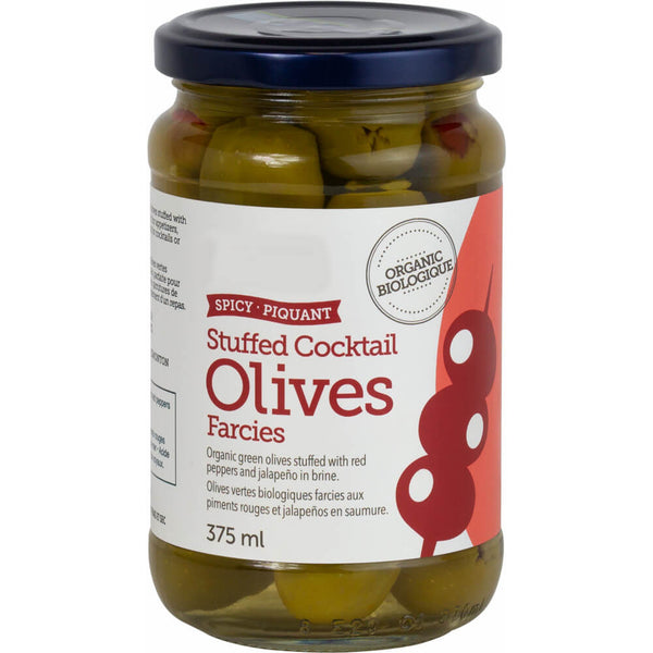 Organic Stuffed Olives (Red Peppers & Jalapenos)
